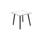 Tavolo alto Skinny Metal - 80 x 80 x 105 cm - nero/bianco