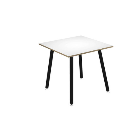 Tavolo alto Skinny Metal - 80 x 80 x 105 cm - nero/bianco