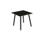 Tavolo alto Skinny Metal - 80 x 80 x 105 cm - nero/nero venato