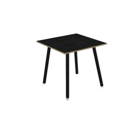 Tavolo alto Skinny Metal - 80 x 80 x 105 cm - nero/nero venato