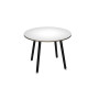 Tavolo alto tondo -  diametro 100 - H 105 cm - nero/bianco
