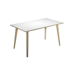 Tavolo alto Woody - 120 x 80 x 105 cm - rovere/bianco