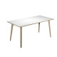Tavolo alto Woody - 160 x 80 x 105 cm - rovere/bianco