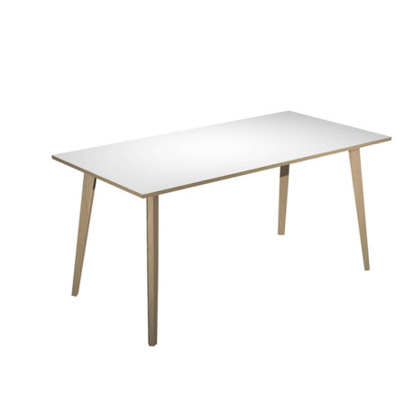 Tavolo alto Woody - 160 x 80 x 105 cm - rovere/bianco