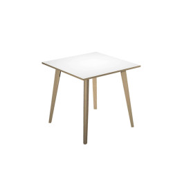 Tavolo alto Woody - 80 x 80 x 105 cm - rovere/bianco
