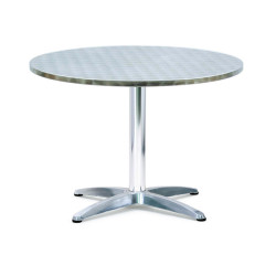 Tavolo bar - tondo - diametro 70 cm - altezza 70 cm - alluminio/acciaio - Serena Group
