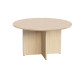 Tavolo riunione Agorà Direction - tondo - diametro 100 cm - H 73 cm - rovere