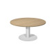 Tavolo riunione Agorà Direction - tondo - diametro 120 cm - H 73 cm - gamba metallo - rovere