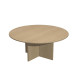 Tavolo riunione Easy - 4 posti - diametro 120 cm - altezza 72 cm - rovere