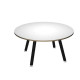Tavolo riunione tondo Skinny Metal - diametro 100 cm - bianco