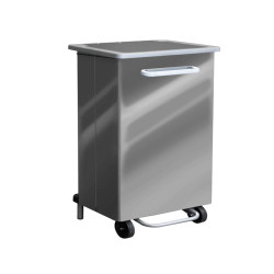 Contenitore a pedale Gastro - 110 L - acciaio - Stilcasa