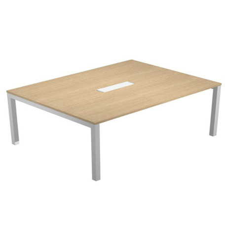 Tavolo riunioni Agorà - 6 posti - 160 x 120 x 72,5 cm - rovere