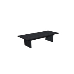 Tavolo riunioni Prestige - 220 x 100 x 74 cm - nero venato