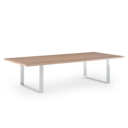 Tavolo riunioni Prestige metal - 220 x 100 x 74 cm - ciliegio arabis