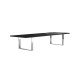 Tavolo riunioni Prestige Metal - 220 x 100 x 74 cm - nero venato