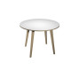 Tavolo rotondo alto Woody - diametro 100 cm - H 105 cm - rovere/bianco