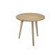 Tavolo rotondo alto Woody - diametro 80 cm - H 105 cm - rovere