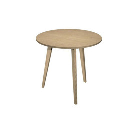 Tavolo rotondo alto Woody - diametro 80 cm - H 105 cm - rovere