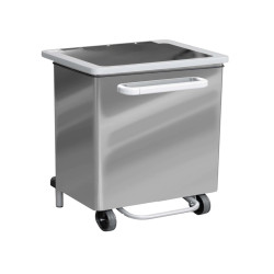 Contenitore a pedale Gastro - 70 L - acciaio lucido - Stilcasa