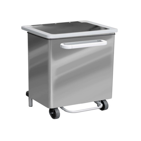 Contenitore a pedale Gastro - 70 L - acciaio lucido - Stilcasa