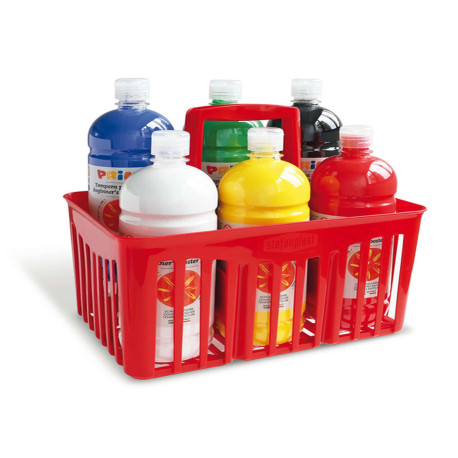 Tempera pronta Primi Passi - 1 L - colori assortiti - Primo - conf. 6 pezzi
