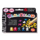 Tempera solida in stick Playcolor - 10gr - colori assortiti - Instant - astuccio 6 stick metal