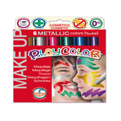 Tempera solida Make Up - cosmetica - Instant - astuccio 6 colori metallic