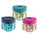 Temperamatite con contenitore - 1 foro - triangolare - con serbatoio - Faber-Castell