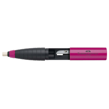 Temperamatite Twist Combi con gomma con contenitore - 1 foro- Faber Castell