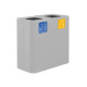 Contenitore gettacarte Pure - 60 x 30 x 80 cm - 120 L - bianco - Stilcasa