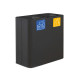 Contenitore gettacarte Pure- 60x30x80 cm - 120 L - nero - Stilcasa