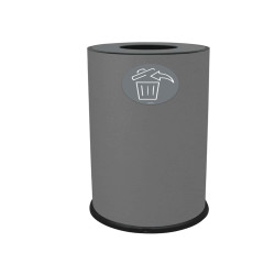 Contenitore per raccolta differenziata - 1 scomparto - 70 L - grigio - Stilcasa