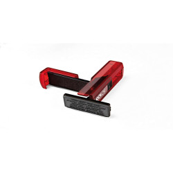 Timbro Pocket Stamp Plus 30 - 18 x 47 mm - 5 righe - autoinchiostrante - rosso rubino - Colop