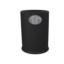 Contenitore per raccolta differenziata - 1 scomparto - 70 L - nero - Stilcasa