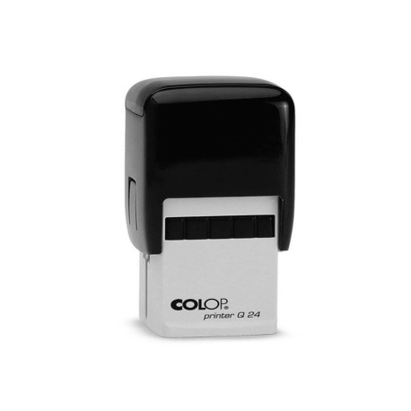 Timbro Printer Q 24 - 24 x 24 mm - 6 righe - quadrato - autoinchiostrante - nero - Colop