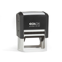Timbro Printer Q 43 - 43 x 43 mm - 8 righe - quadrato - autoinchiostrante - nero - Colop