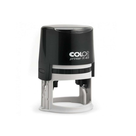 Timbro Printer R45 - diametro 45 mm - 5 righe - personalizzabile - autoinchiostrante - Colop