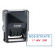 Timbro Printy 4750/L autoinchiostrante - DATA + REGISTRATO - 4,1 x 2,4 cm - 4 mm - bicolore - Trodat