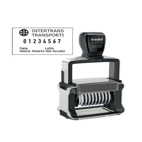 Timbro Professional 4.0 55510/PL Numeratore - 10 colonne - 5 mm - autoinchiostrante - Trodat