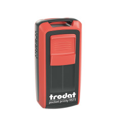 Timbro tascabile Pocket Printy 9511 - personalizzabile - 38 x 14 mm - 4 righe - autoinchiostrante - Trodat