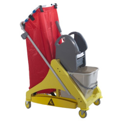 Carrello per pulizie QO-Kart Multi - salvaspazio - 25 L - 42 x 81 x 108 cm - Taxon