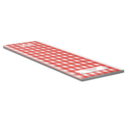 Tovaglia Tissue - linea Snack - 100 x 100 cm - rosso/bianco - Fato - conf. 50 pezzi