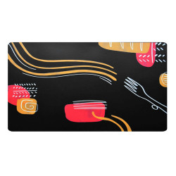 Tovaglietta americana linea Spaghetti - 41 x 31 cm - nero - Stilcasa