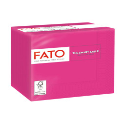 Tovagliolo - carta - 24 x 24 cm - 2 veli - fucsia - Fato - conf. 100 pezzi