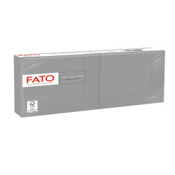Tovagliolo - carta - 24 x 24 cm - 2 veli - grigio - Fato - conf. 100 pezzi