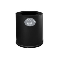 Contenitore tondo per raccolta differenziata - 1 scomparto - 100 L - nero - Stilcasa