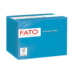 Tovagliolo - carta - 24 x 24 cm - 2 veli - turchese - Fato - conf. 100 pezzi