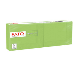 Tovagliolo - carta - 24 x 24 cm - 2 veli - verde mela - Fato - conf. 100 pezzi