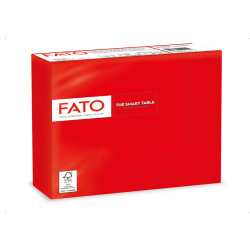 Tovagliolo - carta - 33  x33 cm - 2 veli - rosso - Fato - conf. 50 pezzi