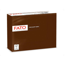 Tovagliolo - carta - 33 x 33 cm - 2 veli - cioccolata - Fato - conf. 50 pezzi